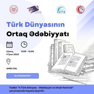 “Türk dünyasının ortaq ədəbiyyatı” adlı tədbir keçiriləcək