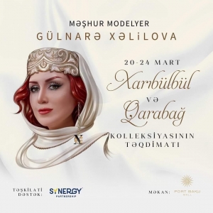 Məşhur modelyer Gülnarə Xəlilova yeni kolleksiyasını nümayiş etdirir
