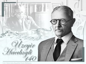 Gənclər Kitabxanası Üzeyir Hacıbəylinin 140 illiyinə