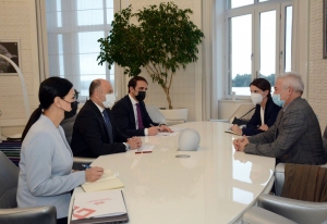 Anar Kərimov Vasitəçilik və Mədəniyyətlərarası Dialoq üzrə Xüsusi Səfiri Ramon Blekua ilə görüşüb
