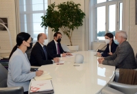 Anar Kərimov Vasitəçilik və Mədəniyyətlərarası Dialoq üzrə Xüsusi Səfiri Ramon Blekua ilə görüşüb