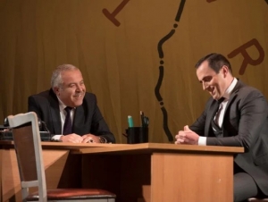 Rus Dram Teatrında “Burdan min atlı keçdi” əsərinin premyerası olub