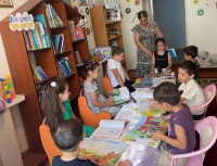 Oğuz rayon Mərkəzi Kitabxanasının uşaq şöbəsində nağıl saatı təşkil olunub