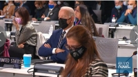 COP26 Sammitində ABŞ prezidenti Con Bayden mürgülədi.