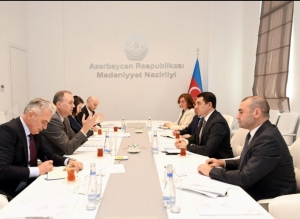 Mədəniyyət naziri xorvatiyalı dövlət rəsmisi ilə görüşüb