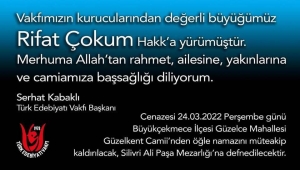 Türkiyə ədəbiyyatına itki üz verib