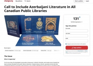 DİQQƏT! Soydaşlarımız Kanadada Azərbaycan kitablarına qadağaya etiraz edir
