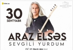 Dünyaşöhrətli azərbaycanlı ozan Araz Elsəsin Bakıda ilk solo konserti olacaq