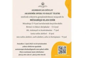 Opera və Balet Teatrı müsabiqə elan edib