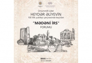 Azərbaycanda ilk dəfə olaraq “Mədəni irs” mövzusunda forum keçiriləcək