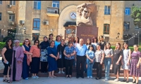 Respublika Gənclər Kitabxanasının əməkdaşları görkəmli şair Mikayıl Müşfiqin abidəsini ziyarət ediblər