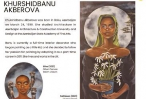 Azərbaycanlı xanım rəssamın əsərləri Nigeriyada nümayiş olunur