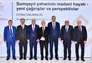 Sumqayıtın mədəni həyatının daha da canlanması yolları müzakirə edilib