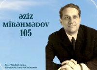 Gənclər Kitabxanasında professor Əziz Mirəhmədovun  105 illik yubileyi ilə əlaqədar silsilə materiallar hazırlanıb