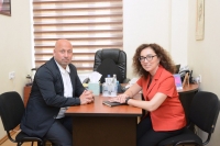 Fərəh Acalova Timur Bədəlbəyli ilə görüşüb