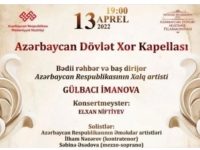 Bu gün Azərbaycan Dövlət Xor Kapellası konsert verəcək