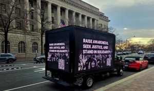 Vaşinqtonda Xocalı soyqırımını əks etdirən LED ekranlar