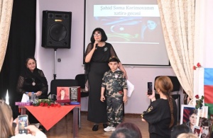 Şəhidin xatirəsinə həsr olunmuş &ldquo;G&ouml;ylər mələyi&rdquo; adlı xatirə gecəsi ke&ccedil;irildi