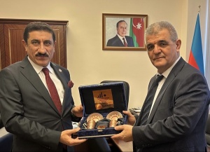 Fazil Mustafa T&uuml;rkiyənin Kilis 7 Aralık Universitetinin rektoru ilə g&ouml;r&uuml;ş&uuml;b