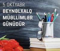 Bu g&uuml;n Beynəlxalq M&uuml;əllimlər G&uuml;n&uuml;d&uuml;r