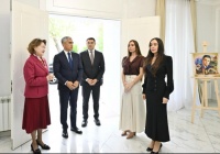 Leyla Əliyeva və Arzu Əliyeva Türk Mədəniyyəti və İrsi Fondunu ziyarət ediblər
