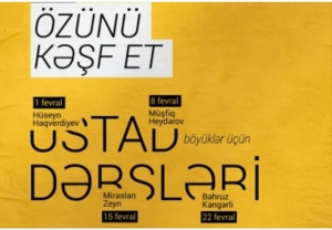 Növbəti ustad dərsi Tekstura və kollaj mövzusunda olub