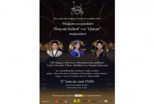 “Muğam axşamları” layihəsi çərçivəsində Yeni ildə ilk konsert keçiriləcək