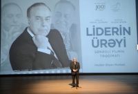 Heydər Əliyev Mərkəzində Mixail Qusmanın “Liderin ürəyi” filmi təqdim olunub