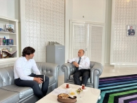Nazir Anar Kərimov “Yüksəliş” müsabiqəsinin qalibi ilə görüşüb