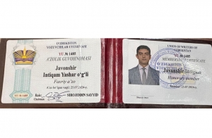Şair-publisist İntiqam Yaşar Özbəkistan Yazıçılar Birliyinin fəxri üzvü seçilib
