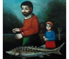 Rəsm qalereyası Qəyyur Yunus, “Ata, qızı və balıq” (2004)