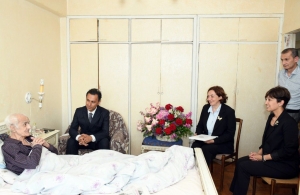 Maqsud Məmmədovu nazirlik əməkdaşları evində ziyarət etdilər