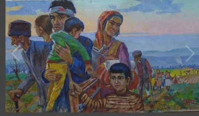 Rəsm qalereyası: Nəcməddin Hüseynov, “Qaçqınlar”