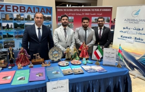 Küveytdə keçirilən sərgidə Azərbaycan stendi qurulub