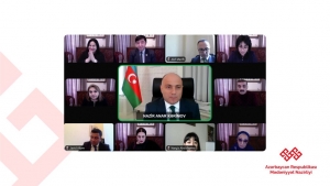 Anar Kərimov mədəniyyət xadimləri və digər şəxslərlə videoformatda görüş keçirib