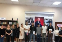 Kitabxanada gənc yazıçılarla görüş təşkil edilib