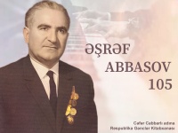 Gənclər Kitabxanasında bəstəkar Əşrəf Abbasovun 105 illik yubileyi münasibətlə virtual kitab sərgisi hazırlanıb