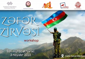 Qələbənin ildönümünə həsr olunmuş “workshop” keçiriləcək
