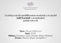 Bu gün Mədəniyyət naziri Gədəbəydə vətəndaşları qəbul edəcək