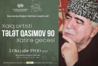 Ustad xanəndə Tələt Qasımovun xatirəsi yad olunub