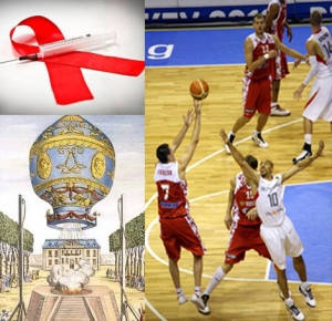 QİÇS-lə mübarizə, hava şarı ilə ilk uçuş və basketbolun icadı