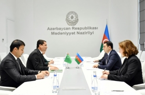 Azərbaycanla Türkmənistan arasında mədəniyyət sahəsində əməkdaşlığın dərinləşdirilməsi məsələləri müzakirə edilib