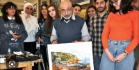 Xətai Sənət Mərkəzində akvarel texnikası üzrə ustad dərsi keçirilib