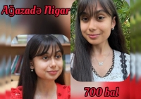 700 bal toplamış buzovnalı Nigar Ağazadə