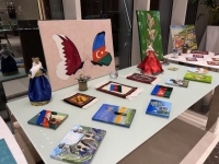 “Şuşa İli” çərçivəsində Qətərdə azərbaycanlı uşaqların əl işlərindən ibarət sərgi təşkil olunub