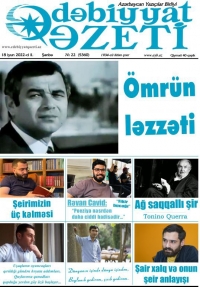 Köşklərdən bu gün “Ədəbiyyat qəzeti” almaq yaddan çıxmasın