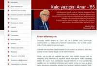 Xalq yazıçısı Anarın 85 illik yubileyi münasibətilə