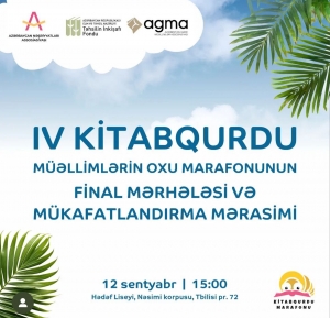 Bu gün  IV Kitabqurdu Müəllimlərin Oxu Marafonunun finalıdır!