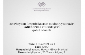 Adil Kərimli vətəndaşları İmişlidə qəbul edəcək