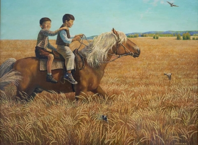 Rəsm qalereyası: Vyaçelav Yaroyev, “Balaca süvarilər”